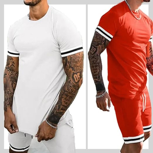 Mens Casual <b>Matching</b> Set Manufacturer Cotton Cargo Shorts T Shirt 2 Piece OEM ODM Bulk Supply - Product Image 5