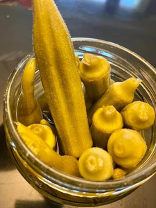 PRIVATE LABEL PREMIUM <b>Pickled</b> Whole Okra 680g Glass <b>Jar</b> for Supermarket Retail - Product Image 1