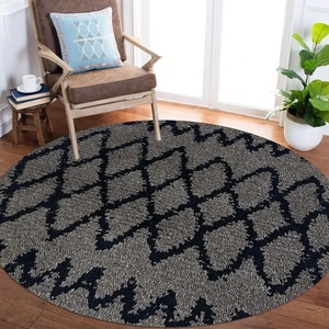 Style moderne superbe forme de conception tapis de laine touffeté à la main technique de pile de boucle pour salon salle à manger bureau ou décoration intérieure - Product Image 5