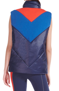Dernier modèle Gilet matelassé sans manches pour femme, multicolore, léger, color block, de luxe - Product Image 2