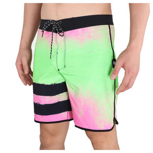 Shorts de sport décontractés pour hommes 100 % coton, couleur unie, avec cordon de serrage avant, motif sublimation, teinture unie, pour la musculation - Product Image 4