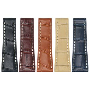 Bracelet de fitness en cuir véritable de haute qualité, couleur marron, confortable, bracelets de montre en cuir véritable pour hommes et femmes - Product Image 2