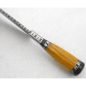 Couteau de chef moderne personnalisé fait main Burraq, lame en acier Damas de 7 pouces, épaisseur 3,0 mm, manche en bois, étui en cuir - Product Image 6