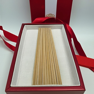 Traditional Round Wooden Disposable Chopsticks - Product Image 1