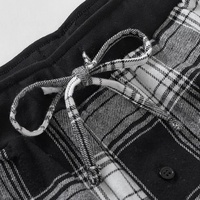 Pijama de franela supersuave de algodón 100%, pantalones transpirables a cuadros para correr, pantalones de salón con bolsillos, ropa de dormir de talla grande para hombre