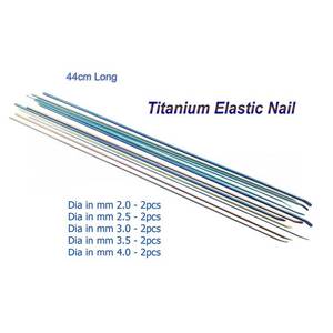 ชุดตะปูยึดกระดูกไทเทเนียมแบบยืดหยุ่น 10 ชิ้น สำหรับสัตวแพทย์ เครื่องมือผ่าตัดกระดูก ชุดตะปูยึดในโพรงกระดูก คุณภาพเยอรมัน - Product Image 2