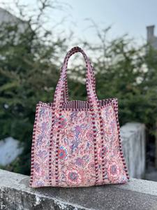 Women's Cotton Quilted Shoulder Bag – Trendy <b>Soft</b> Padded <b>Handbag</b> with Spacious Storage, Comfortable Strap Bag - Product Image 1