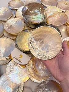 Handcrafted Mother of Pearl <b>Tray</b> <b>Decorative</b> Serving Platter - Product Image 2