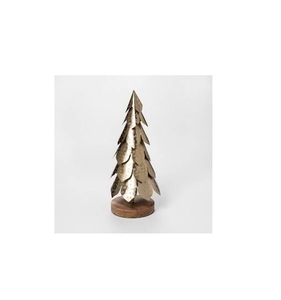 OEM Manufacturer Aluminum And Wooden Christmas Decor Centerpiece Crafting Artistic Seasonal Celebration Showcase - Product Image 2