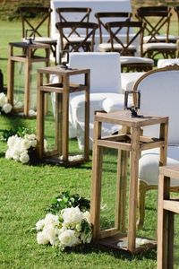 Farol de vela de madera hecho a mano y personalizado con portavelas negro para eventos y decoración del hogar, decoración navideña - Product Image 5