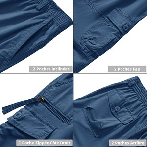 Pantalones Cortos Deportivos para Hombre, Corte Ajustado, Transpirables, de Secado Rápido, con Cintura Elástica y Material de Lona Elástica para Máximo Movimiento - Product Image 4