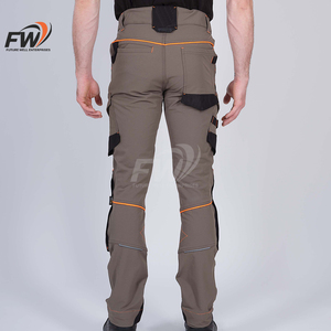 Pantalones de Trabajo Casuales de Alta Calidad para Hombre, Elásticos, Reflectantes, Ropa de Trabajo para Construcción - Product Image 5