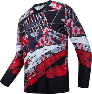 Maillot de cyclisme pour hommes, taille plus, coupe-vent, respirant, séchage rapide, manches longues, pour l'extérieur, automne - Product Image 4