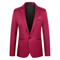 Blazer de mode pour homme, formel et décontracté, idéal pour les occasions tels que les banquets d'affaires et le port au bureau, veste de costume ajustée, petit costume