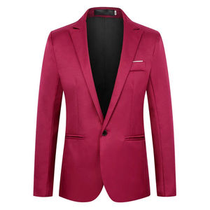 Blazer Formal de Negocios para Hombre, para Ocasiones Casuales como Banquetes Empresariales y Ropa de Oficina, Traje Ajustado, Talla Pequeña - Product Image 3