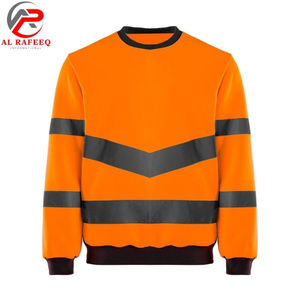 Sudadera de bajo precio para hombre al por mayor, cuello redondo, reflectante de alta visibilidad, sudadera de invierno de forro polar para hombre y mujer - Product Image 1