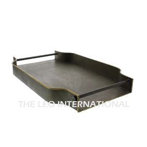 Bandeja de Servir de Latón Martillado de la Mejor Calidad con Asas en Forma de Rama de Hoja, Perfecta para Decoración del Hogar y Fiestas de Boda, Bandeja para Catering - Product Image 6