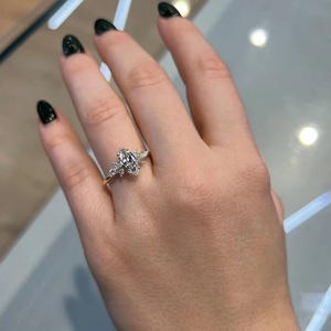Bague en Zircon Plaqué Or Rose 1,40 Carat Coupe Marquise, Bijou Classique pour Fiançailles, Mariage et Fêtes, Iced Jewelz - Product Image 6