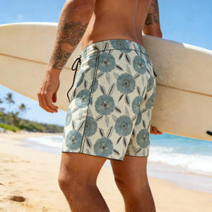 Pantalones Cortos Deportivos de Nailon y Elastano Personalizados de Moda para Hombre con Bolsillo con Cremallera para Entrenamiento de Bádminton - Product Image 2