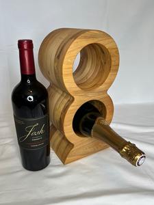 Elegante Botellero de Madera de 2 Niveles para Sala de Estar, Mesa Auxiliar o Decoración de Salones, Venta al por Mayor desde India - Product Image 4