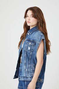 Sustainable Recycled Denim Vest – Eco-Friendly Wholesale Sleeveless Jean <b>Jacket</b> for Brands - Product Image 5
