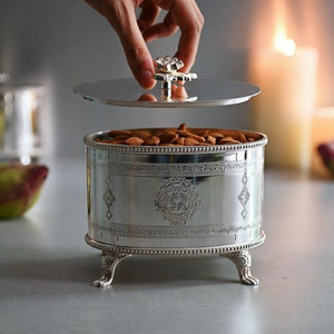 Boîte de rangement de luxe en laiton et aluminium, décorative, pour hôtel et décoration de table à domicile - Product Image 2