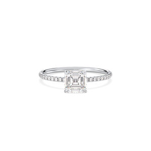 Bague solitaire en moissanite certifiée GRA personnalisée REYES en argent sterling 925, cadeau de fiançailles, cadeau de mariage, bijoux fins pour femmes - Product Image 2