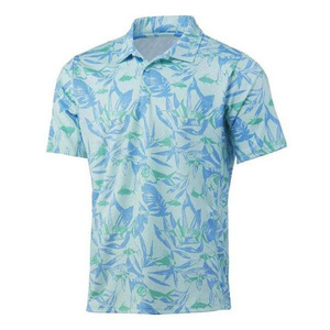 เสื้อโปโลตกปลาผู้ชาย UPF 50 แห้งเร็ว น้ำหนักเบา โพลีเอสเตอร์ 100% แขนสั้น พิมพ์ลายแบบรีดร้อน สำหรับกิจกรรมกลางแจ้งและกอล์ฟ - Product Image 5