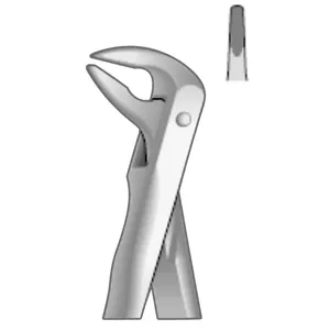 Instruments de chirurgie dentaire à poignée anatomique Forceps d'extraction des centraux supérieurs et des fragments de racine - Product Image 1