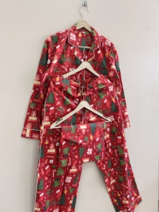 ชุดเสื้อผ้าฝ้ายอินเดียเนื้อนุ่มสบายสำหรับผู้หญิง ชุดนอนสไตล์โบโฮสุดหรู - Product Image 5