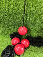 Pelotas de Cricket de Resina Roja con Cuerda, Costuras Tradicionales, Accesorio de Entrenamiento para Mano Izquierda/Derecha, para Práctica Deportiva al Aire Libre