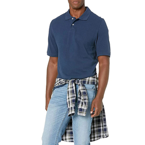 Wholesale 100% Cotton Men's for Polo New Design <b>Half</b> <b>Sleeve</b> <b>T</b>-<b>Shirt</b> Custom Printing Embroidered Logo Solid <b>Half</b> <b>Sleeve</b> <b>Shirt</b> - Product Image 2