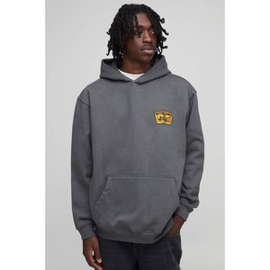 Heavyweight <b>Pullover</b> <b>Men</b> Hoodie Custom Print Logo Fleece Lining Regular Fit Unisex Winter Plain Dyed Hoodies - Product Image 1