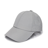Casquette de baseball unisexe noire à 5 panneaux, respirante, imperméable et réglable pour adultes, printemps automne, décontractée, sportive, pour l'extérieur