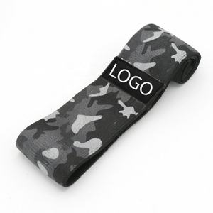 Black Camo Design Heavy Resistance Hip <b>Bands</b> Polyester Fabric for Yoga Hip Booty Workout Home Gym <b>Exercise</b> Set with Carry Bag - Product Image 3