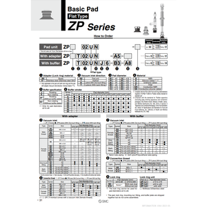 ZPT06UNK15-B5-A8รุ่นแผ่นสุญญากาศสำหรับชิ้นส่วนอุปกรณ์จัดการวัสดุวัสดุวัสดุจาก Smc pneumatics - Product Image 1