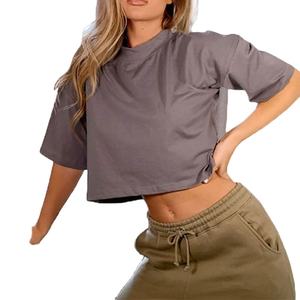 2026 Wholesale New Fashion Summer Sexy <b>T</b>- <b>Shirts</b> Ladies Slim <b>Fit</b> Short Sleeve <b>T</b> <b>Shirts</b> Women's <b>Crop</b> Top - Product Image 5