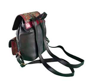 New Hand <b>Tooled</b> Genuine Leather <b>Backpack</b> Floral Design Embossed Bohemian Style Softback Detachable Strap Unisex Multi Functional - Product Image 5
