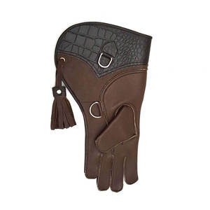 Guantes de cetrería de cuero de vaca de diseño personalizado al por mayor, doble capa, protección suave para el brazo, para uso en áreas silvestres - Product Image 4
