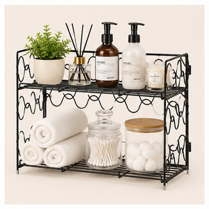 Étagère de rangement en fil métallique moderne pour cuisine, comptoir, armoire, garde-manger, salle de bain, buanderie, bureau et organisation de bureau - Product Image 2