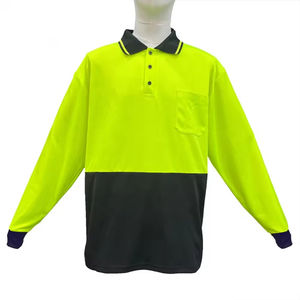 เสื้อก่อสร้างสะท้อนแสงแขนยาวแบบแห้งเร็วสำหรับงานก่อสร้างและงานรักษาความปลอดภัย ขายส่งเสื้อผ้าความปลอดภัยแบบมองเห็นได้ชัดเจน - Product Image 1