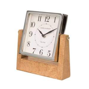 Solid Wood <b>Desk</b> Clock European Classic Wooden Clock <b>Retro</b> Wooden Table Clock for Living Room Bedroom and Office Decoration - Product Image 3