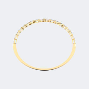 5.20CTW Lab Grown Pear Cut Diamond Oval Prong <b>Set</b> 9K Gold Plated IGI Certified Luxury <b>Bangle</b> Cuff Bracelet - Product Image 4