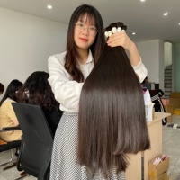 Paquete de cabello crudo intacto con cutícula sin procesar, extensiones de cabello vietnamita crudo a granel SDD de un solo donante crea cualquier estilo