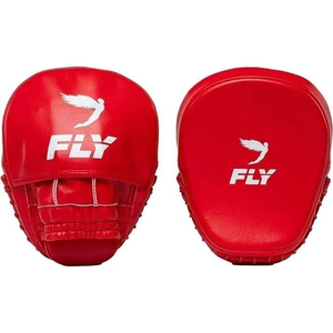 Mitaines de frappe professionnelles Red Fly Focus en cuir véritable, protection ultime profilée pour l'entraînement de boxe, kickboxing et Muay Thai - Product Image 1