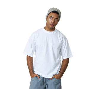 T-shirt pour homme à col rond et manches courtes, coupe classique, 300 g/m², ultra lourd, 100 % coton, haute qualité, séchage rapide, respirant - Product Image 1