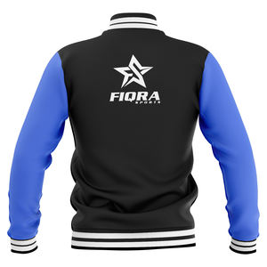 Hot Selling <b>Men</b> Varsity <b>Men's</b> <b>Jacket</b> OEM Color Block Varsity <b>Jacket</b> <b>Men</b> Black Blue Snap Button Streetwear <b>Baseball</b> <b>Jacket</b> - Product Image 4
