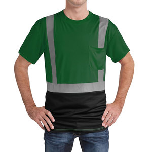 เสื้อยืดสะท้อนแสง Hi Vis คุณภาพพรีเมียม แถบสะท้อนแสงสูง สำหรับทีมปฏิบัติการฉุกเฉิน เสื้อยืดอุปกรณ์ชั้นนำ - Product Image 5