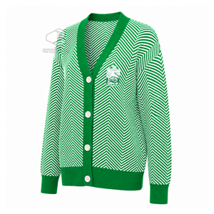 Iota Phi Lambda Sorority <b>Cardigan</b> <b>Sweater</b> Women's Embroidered Crest Button Front V-Neck Long Sleeve <b>Cardigan</b> Greek Life Apparel - Product Image 2