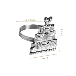 Juego de 6 Anillos para Servilletas de Latón de Estilo Americano Vintage, Duraderos y de Lujo, con 4.5 cm de Ancho, para Bodas y Restaurantes - Product Image 2